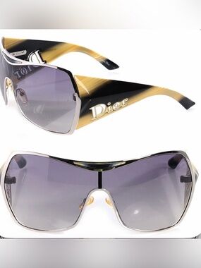 2000’s Christian Dior Gaucho Shield Sunglasses- DEADSTOCK New w Case